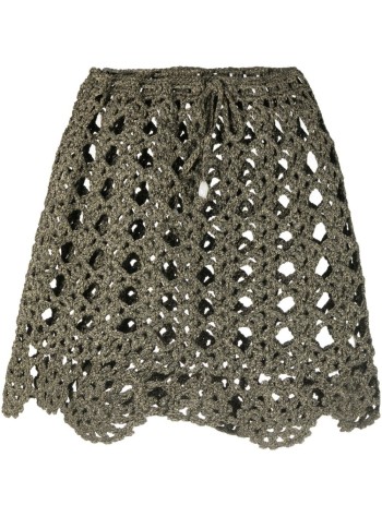 ganni skirt woman crochet mini skirt k1911 319