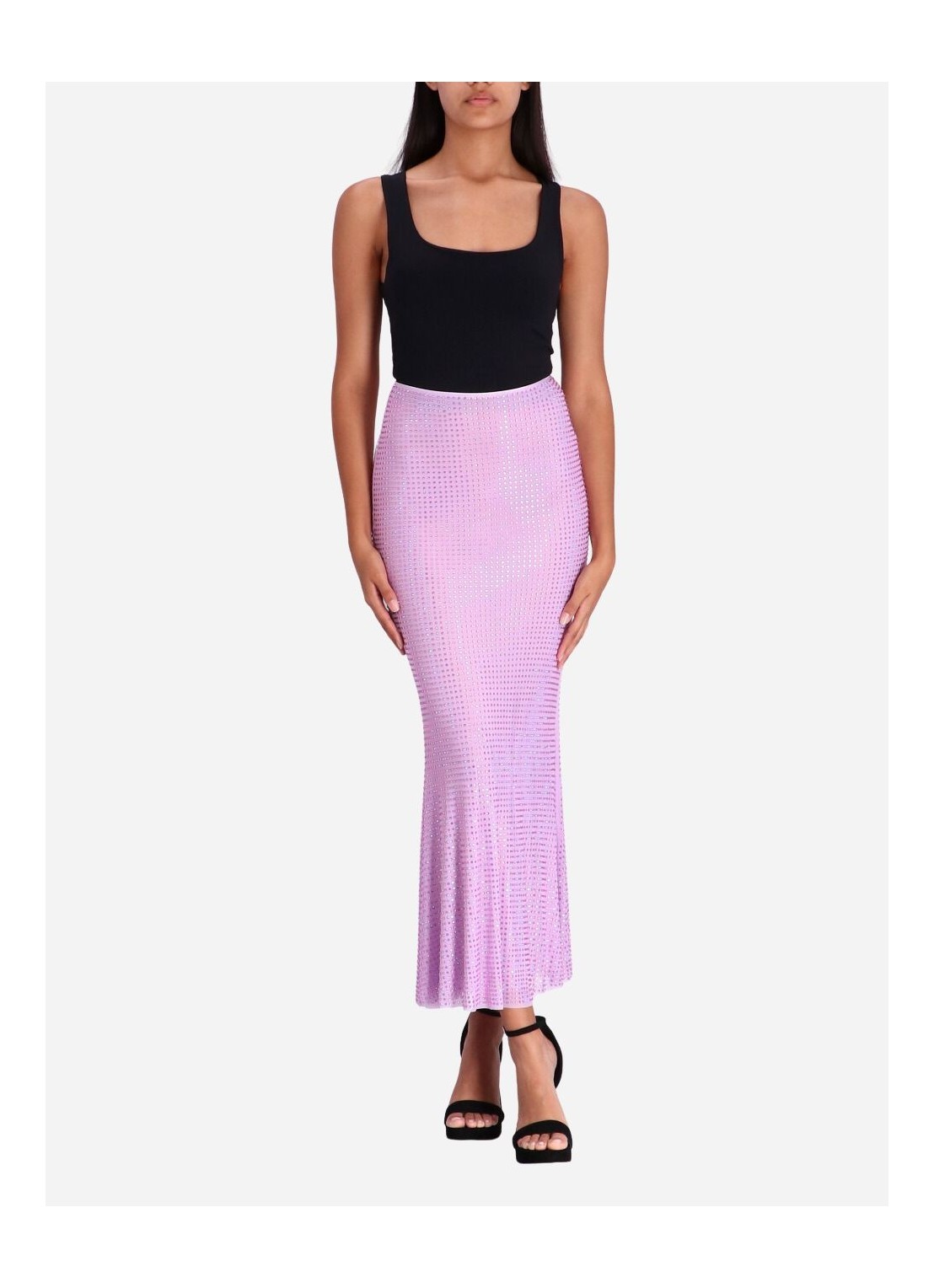 Mesh jeweled skirt hot sale