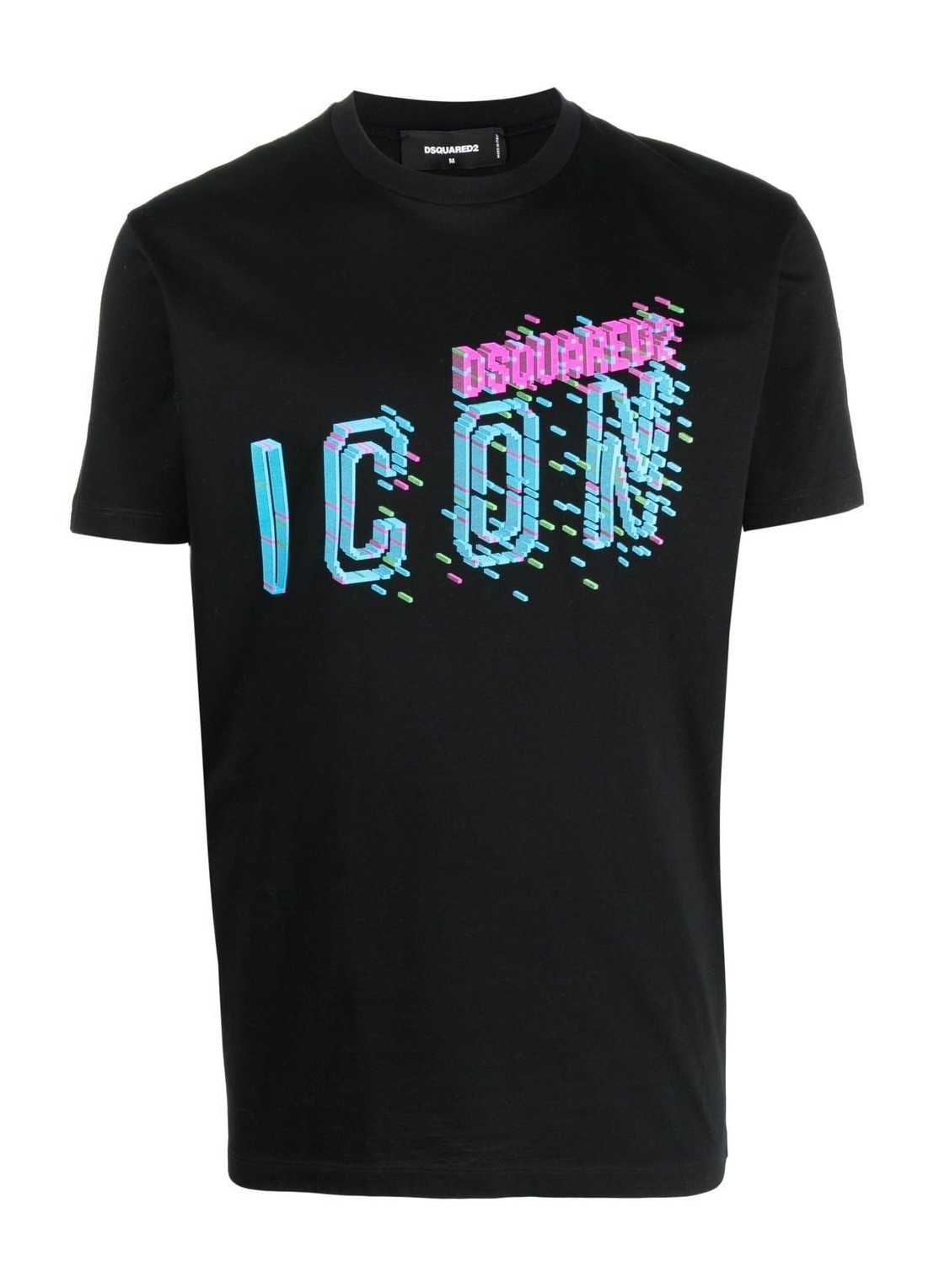 Camiseta dsquared t-shirt man pixeled icon cool fit tee s79gc0078s23009 900 talla L
 