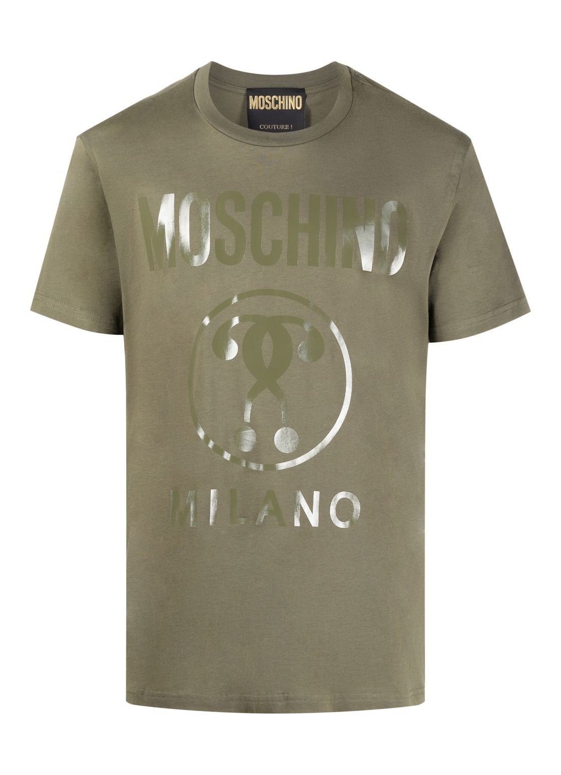 Camiseta moschino couture t-shirt man organic cotton jersey 07037041 a0427 talla verde
 
