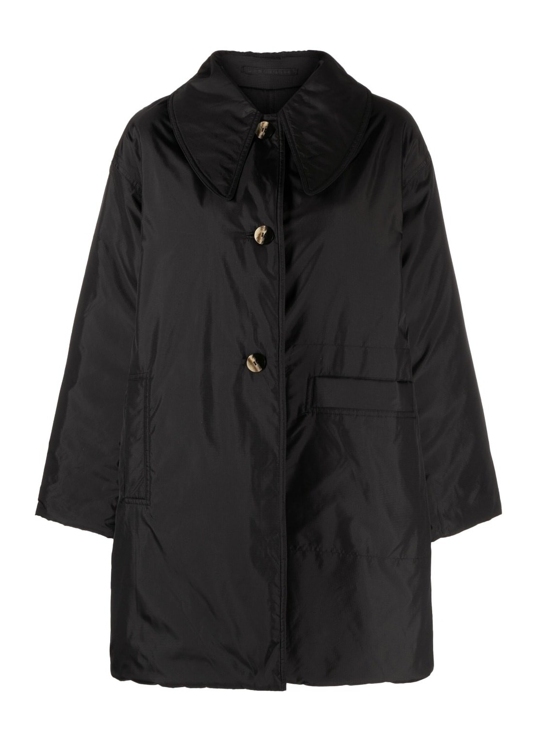 Outerwear ganni ripstop quilt reversible coat - f7695 099 talla 40
 