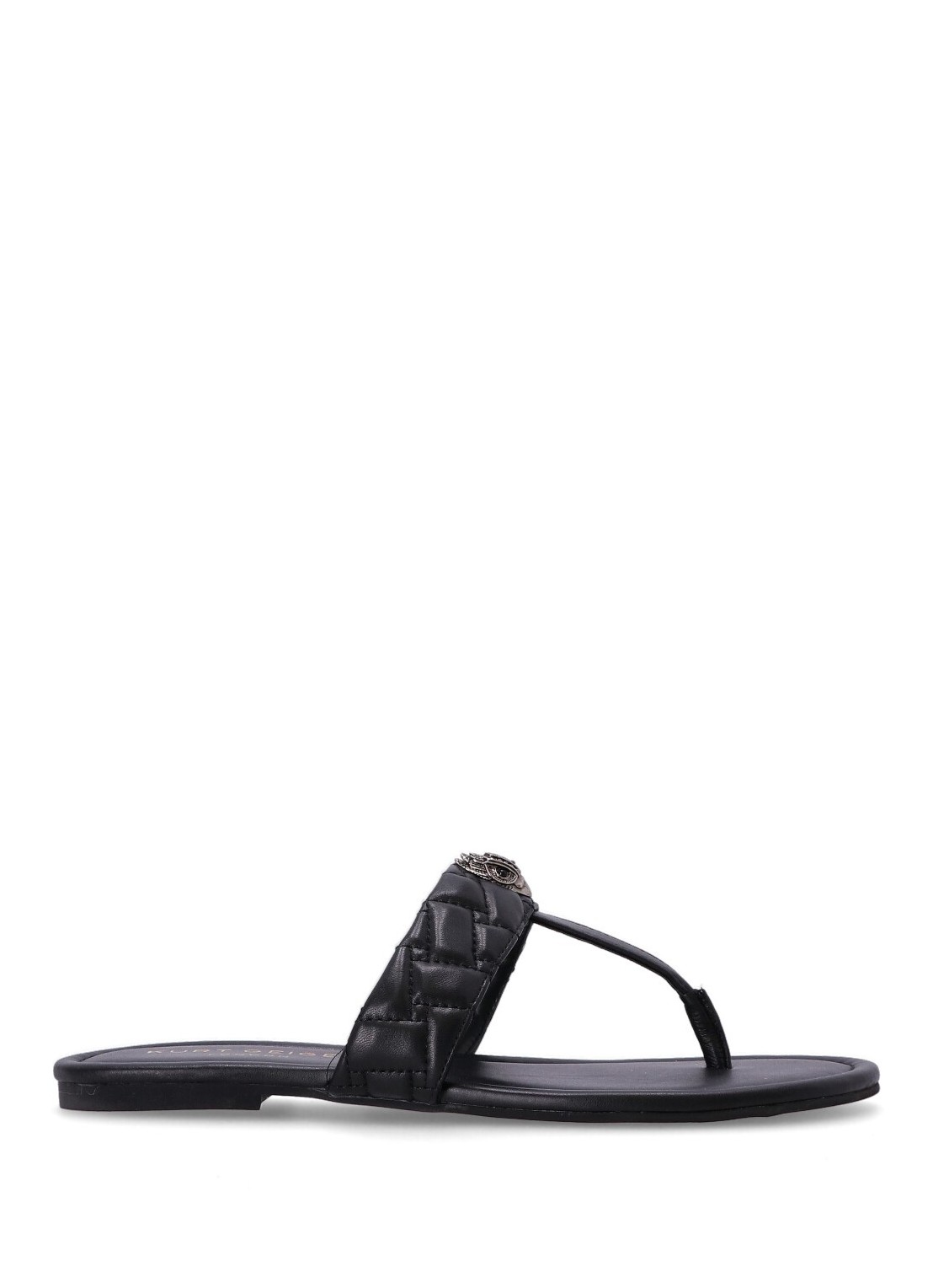 Planas kurt geiger flat shoe woman kensington t-bar sandal 8651400109 00 talla negro
 