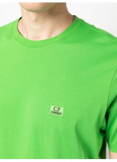 c.p.company t-shirt man jersey embroidered logo t-shirt 15cmts068a005100w 617