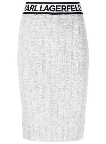 boucle knit skirt