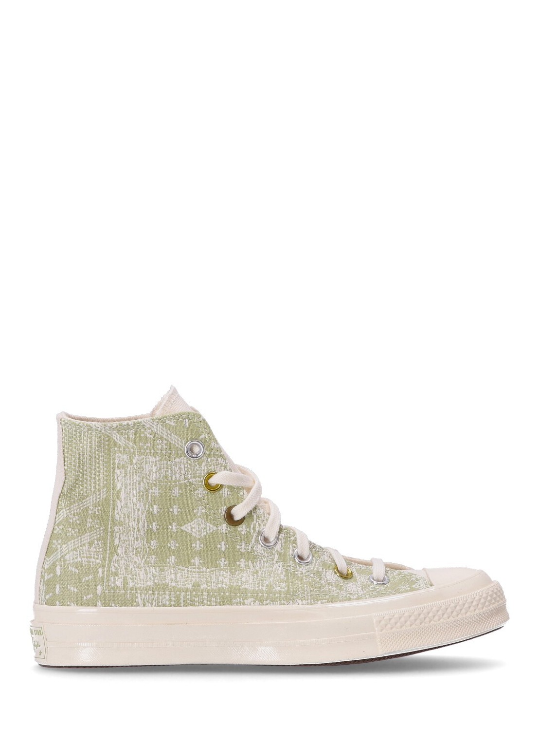 Sneaker converse sneaker woman chuck 70 bandana jacquard a04496c egret vitality green talla verde
 