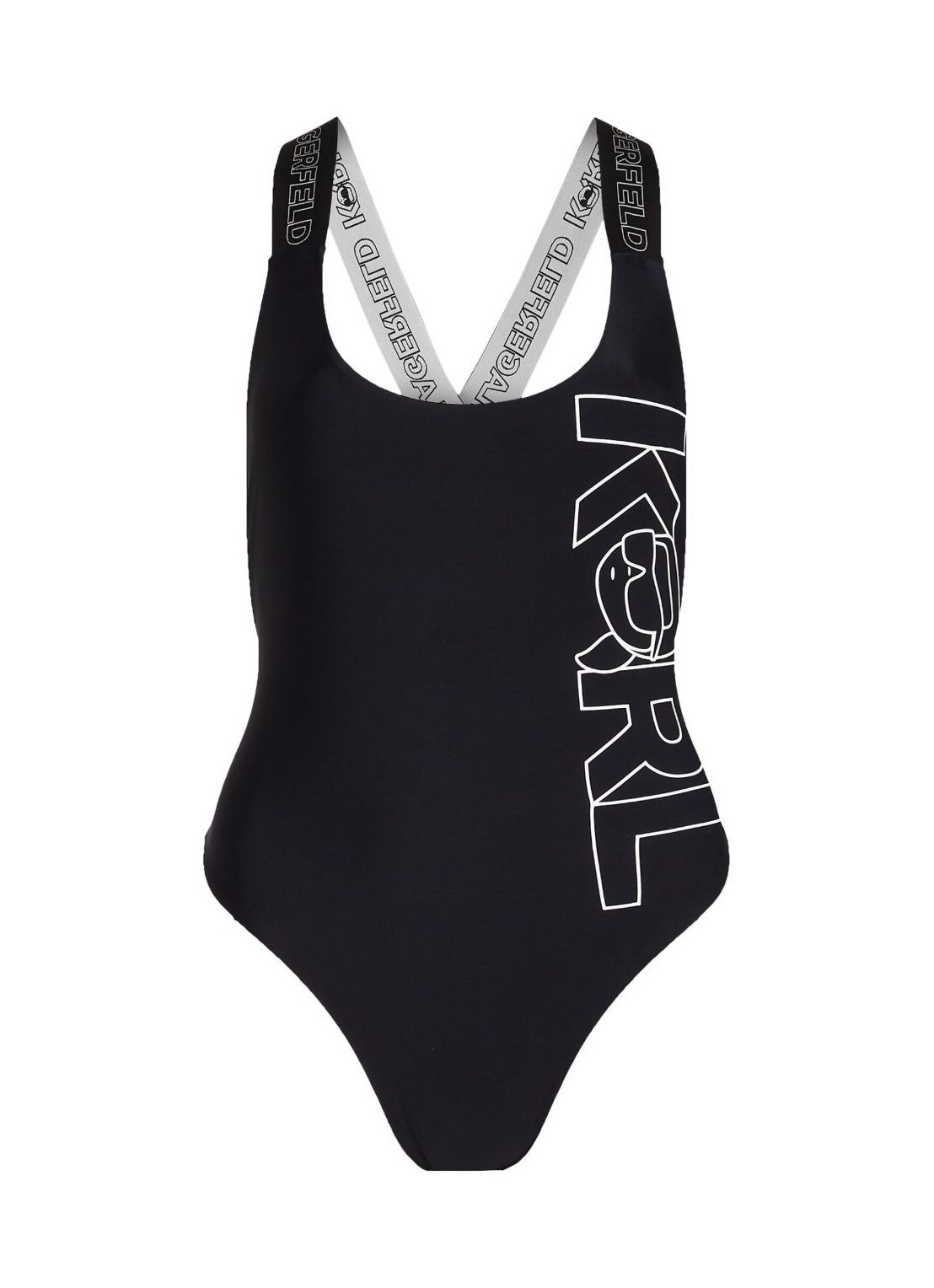 BaNador karl lagerfeld swimsuit woman ikonik 2.0 swimsuit w/ elastic 235w2228 999 talla negro
 