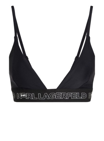 karl lagerfeld bikini sujetador mujer ikonik 2.0 triangle w/ elastic 235w2224 999