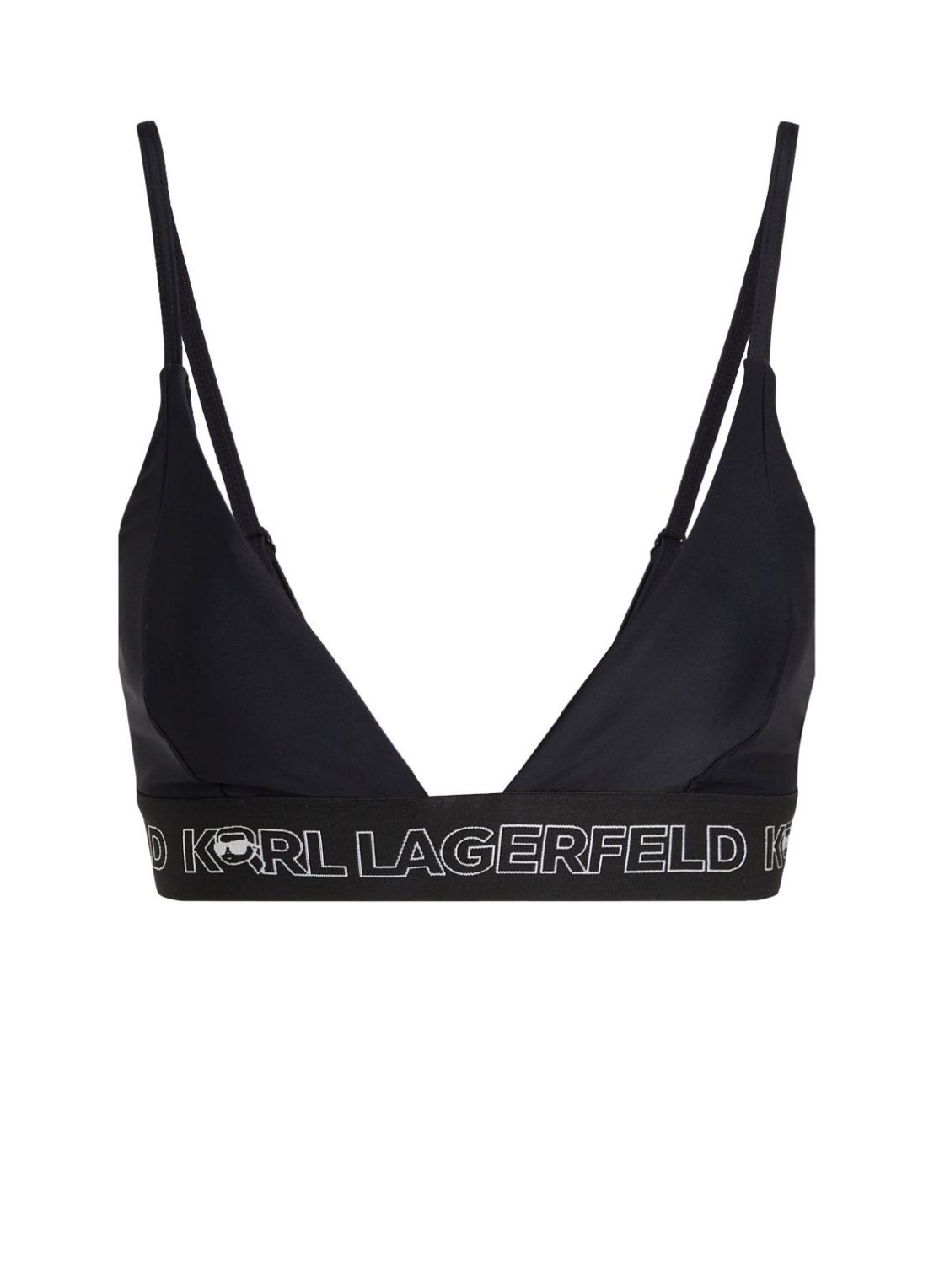 Bikini sujetador karl lagerfeld ikonik 2.0 triangle w/ elastic - 235w2224 999 talla S
 