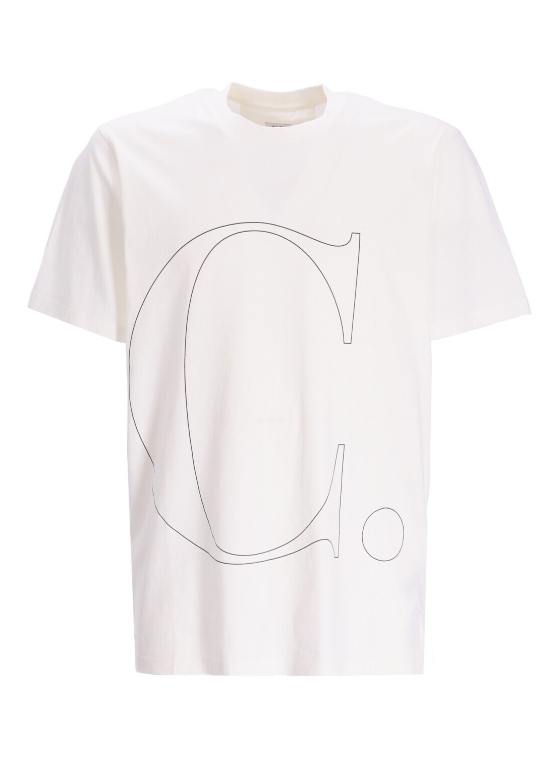 Camiseta c.p.company t-shirt man jersey large logo graphic t-shirt 15cmts240a006586w 103 talla blanc
