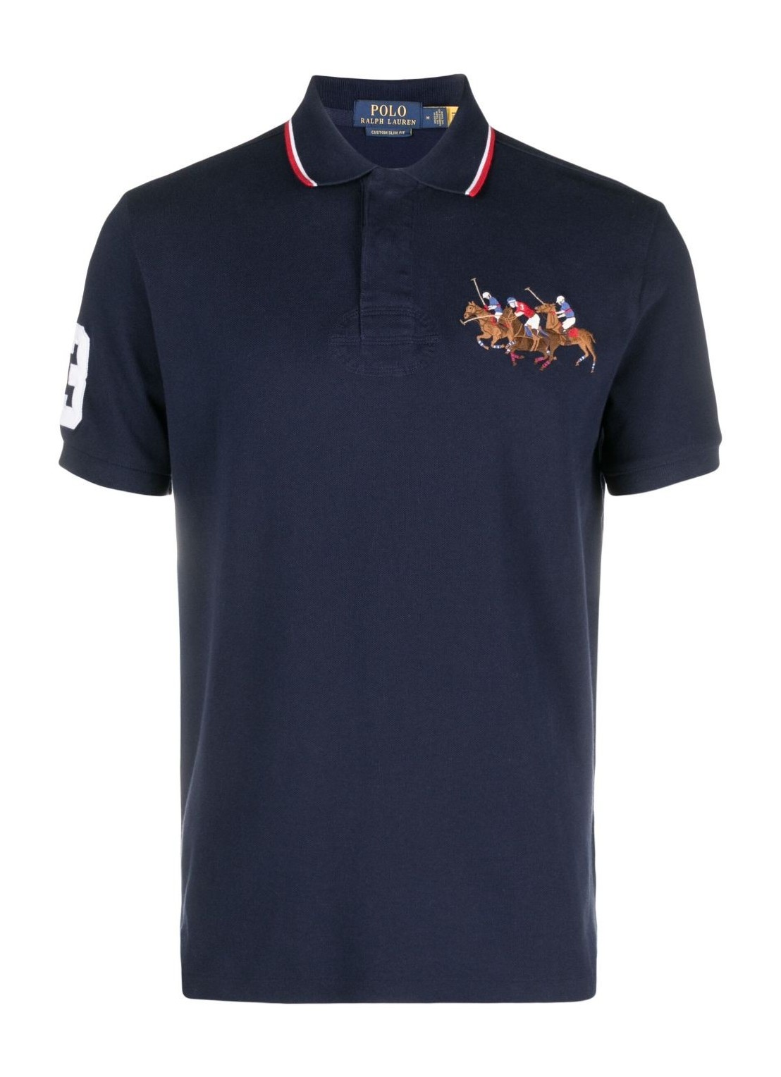 Polo polo ralph lauren polo man sskccmslm11-short sleeve-polo shirt 710900614006 cruise navy talla L