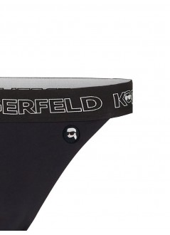 karl lagerfeld bikini panties woman ikonik 2.0 bottoms w/ elastic 235w2225 999