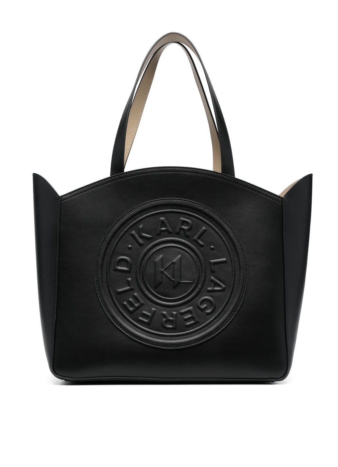Handbag karl lagerfeld handbag woman k/circle lg tote patch 236w3093 a999 talla negro
 