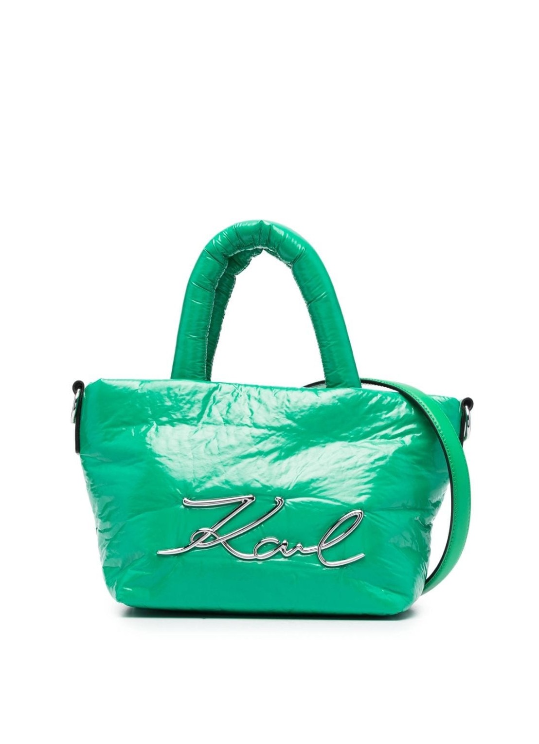 Handbag karl lagerfeld handbag woman k/signature soft sm tote nylon 236w3004 a712 talla verde
 