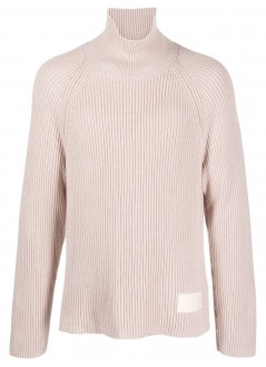 ami knitwear man turtleneck with label hks424kn0031 679
