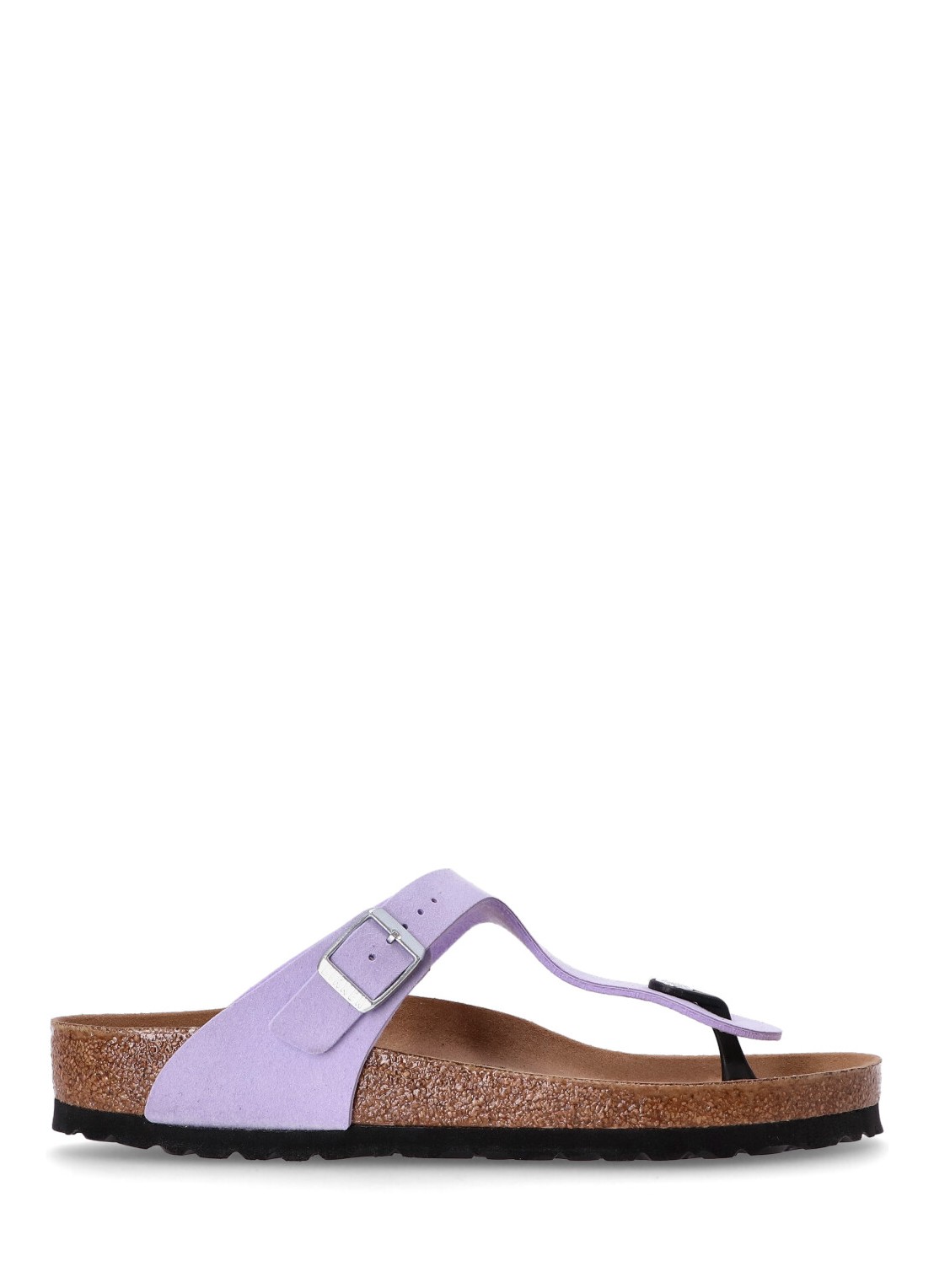 Planas birkenstock flat shoe woman gizeh syn soft purple fog veg 1025475 soft birki vegan purple fog