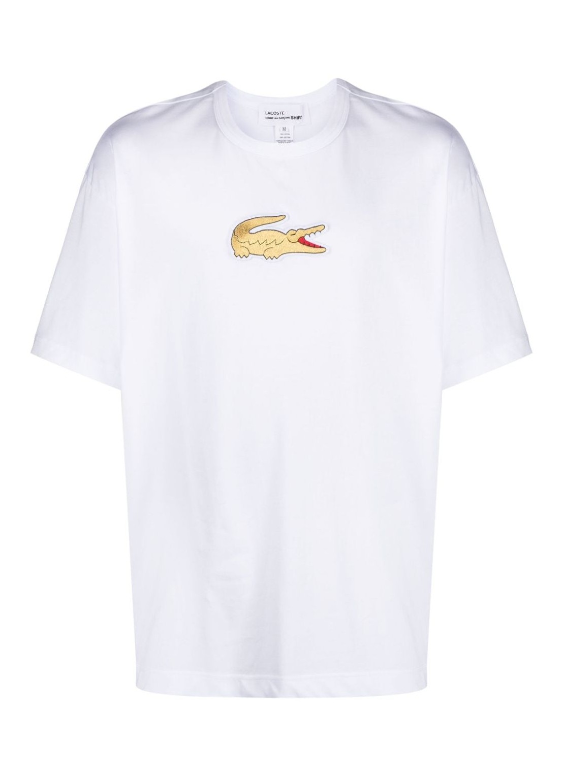 Camiseta comme des garcons t-shirt man mens t-shirt knit flt008 white talla blanco
 