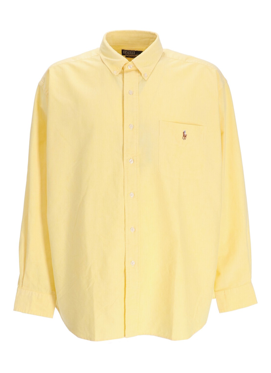 Camiseria polo ralph lauren shirt man cubdpppks-long sleeve-sport shirt 710916611002 yellow oxford t