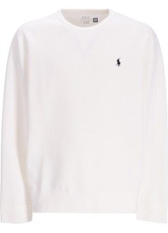 polo ralph lauren sweater man lscnm6-long sleeve-sweatshirt 710881519006 white