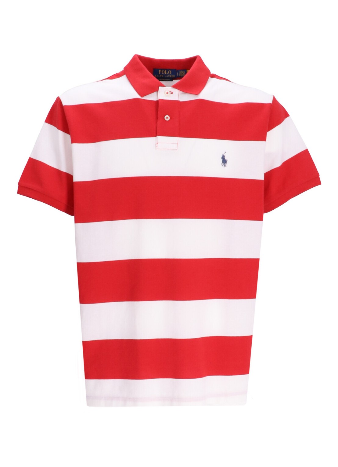 Polo polo ralph lauren sskcm3-short sleeve-polo shirt - 710926400003 post red white talla XL
 
