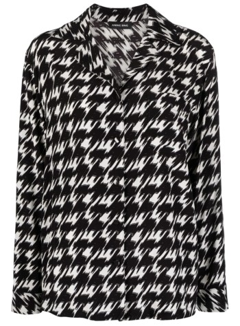 anine bing shirt woman aiden shirt a075836071 print