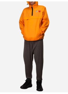 comme des garcons sudadera hombre k-way hoodie half zip p1j502 orange