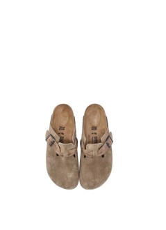birkenstock zueco mujer boston leve braided taupe 1026694 taupe