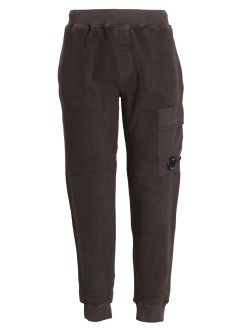 c.p.company pant  man reverse brushed & emerized diag. fleece sweatpants 15cmsp273a006614g 670