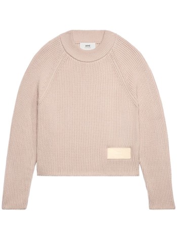 ami punto hombre crewneck with label hks024kn0031 679