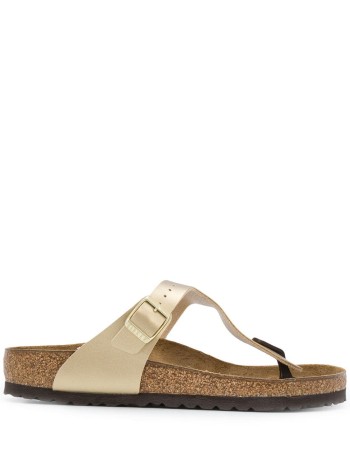 birkenstock flat shoe woman gizeh 1016108 gold