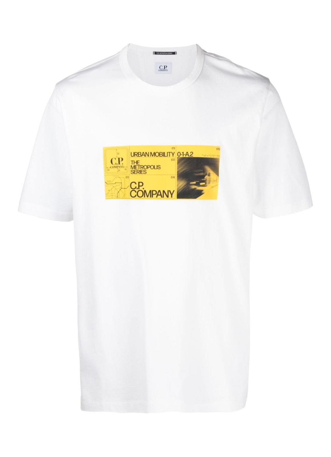 Camiseta c.p.company t-shirt man metropolis series mercerized jersey urban mobility t-shirt 16clts04