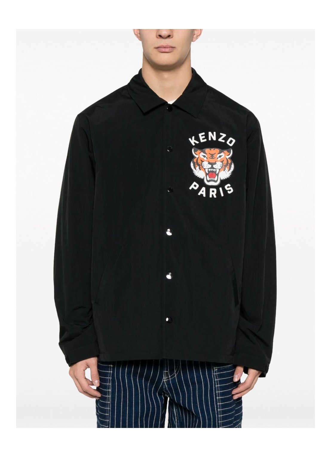 kenzo outerwear hombre lucky tiger padded coach fe55bl0629ng 99 Talla S Color negro