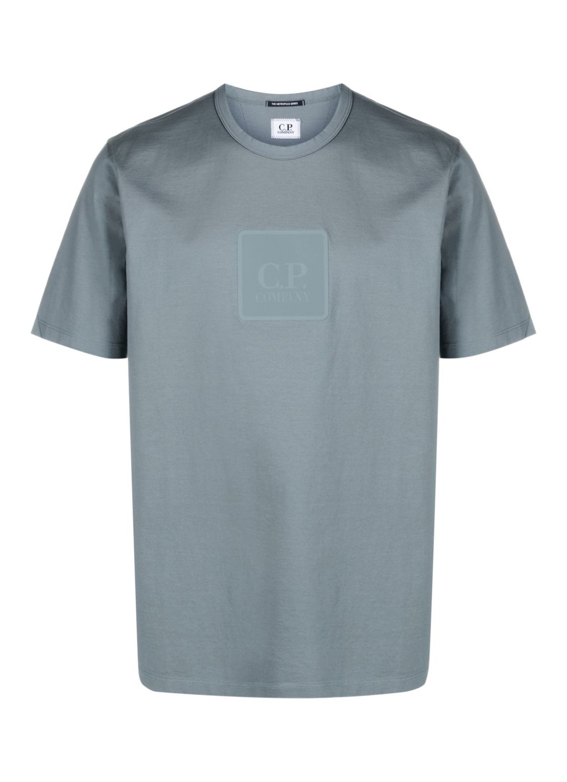 Camiseta c.p.company t-shirt man metropolis series mercerized jersey logo badge t-shirt 16clts197a00