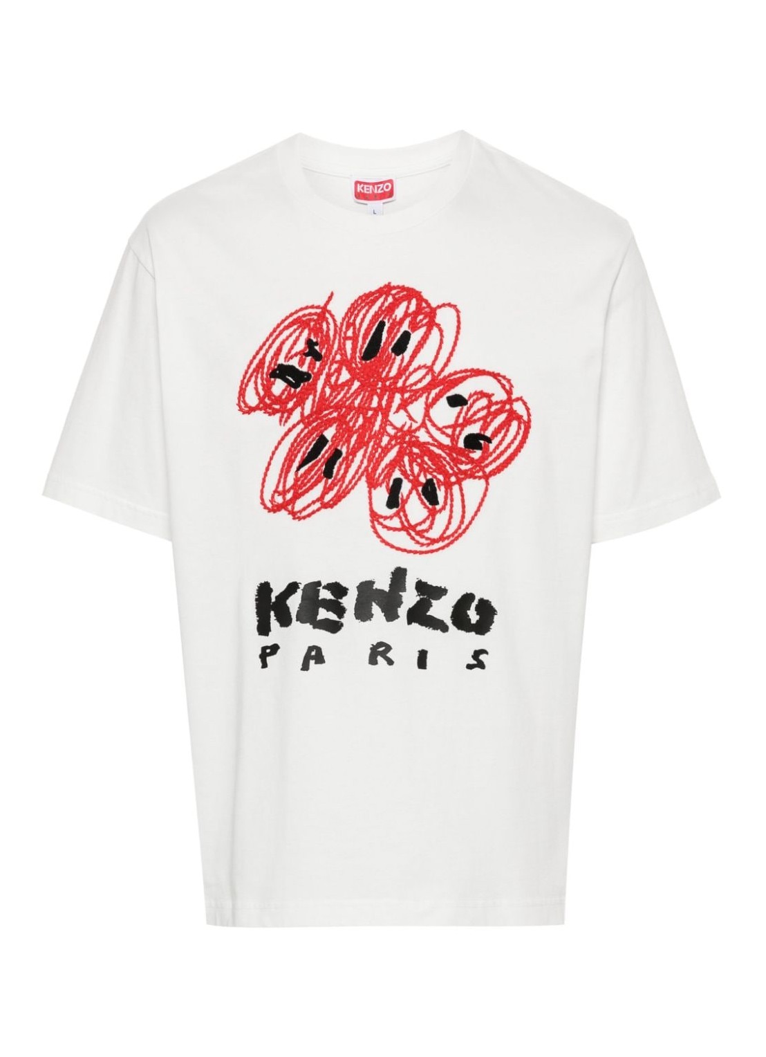 Camiseta kenzo t-shirt man drawn varsity classic t-shirt fe55ts2734sg 02 talla blanco
 