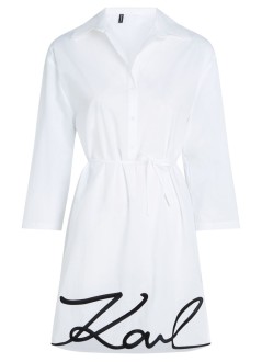 karl lagerfeld dress woman karl dna signature beach dress 240w2205 100