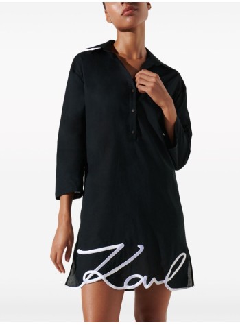 karl lagerfeld vestido mujer karl dna signature beach dress 240w2205 999 2