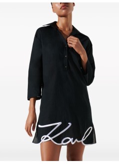 karl lagerfeld dress woman karl dna signature beach dress 240w2205 999