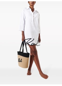 karl lagerfeld dress woman karl dna signature beach dress 240w2205 100