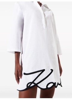 karl lagerfeld dress woman karl dna signature beach dress 240w2205 100