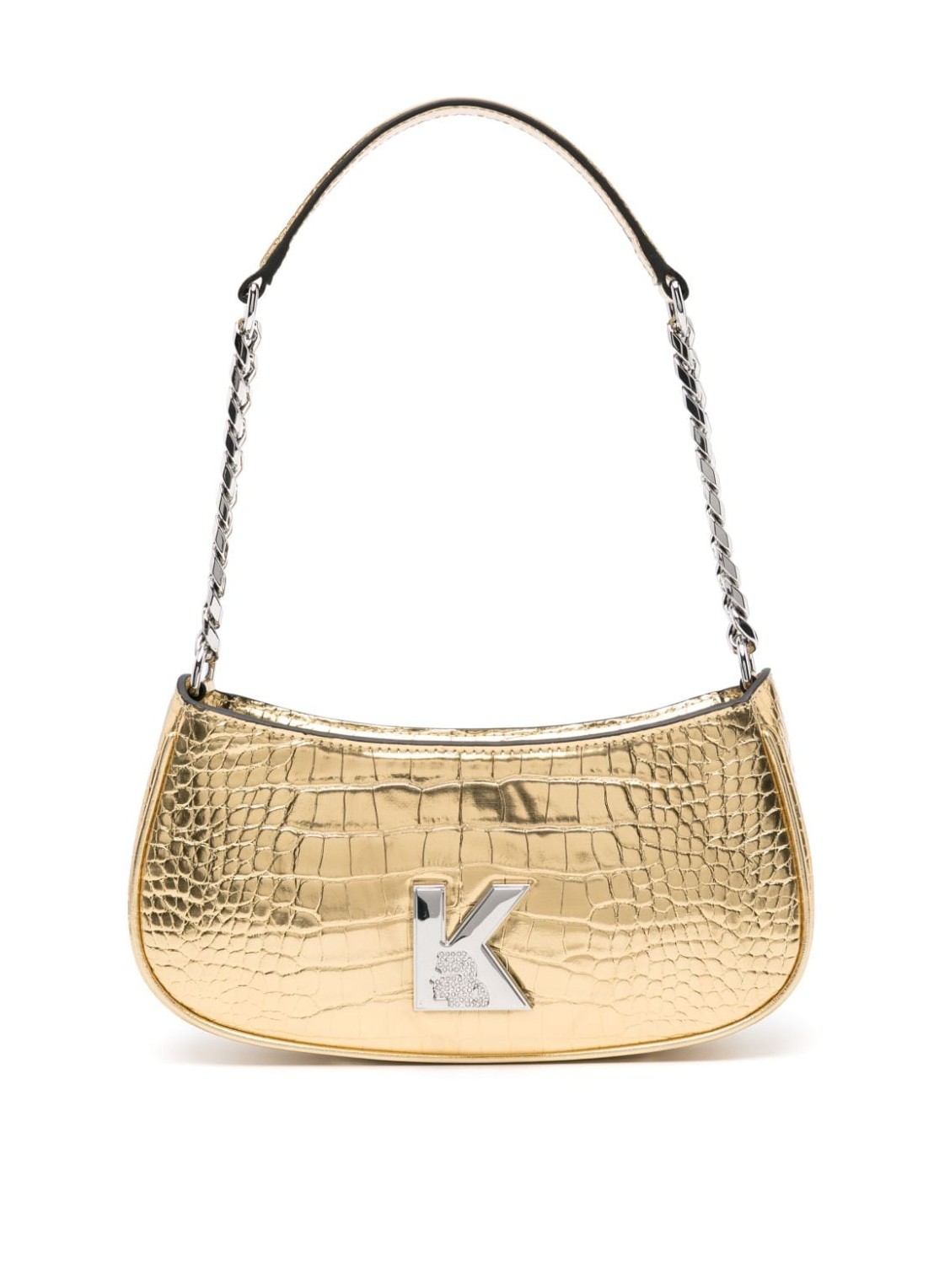 Handbag karl lagerfeld handbag woman k/kameo shoulderbag croc 240w3002 a780 talla dorado
 