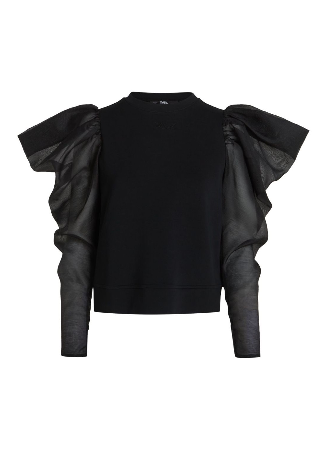 Punto karl lagerfeld knitwear woman fabric mix sweatshirt 240w1806 999 talla negro
 
