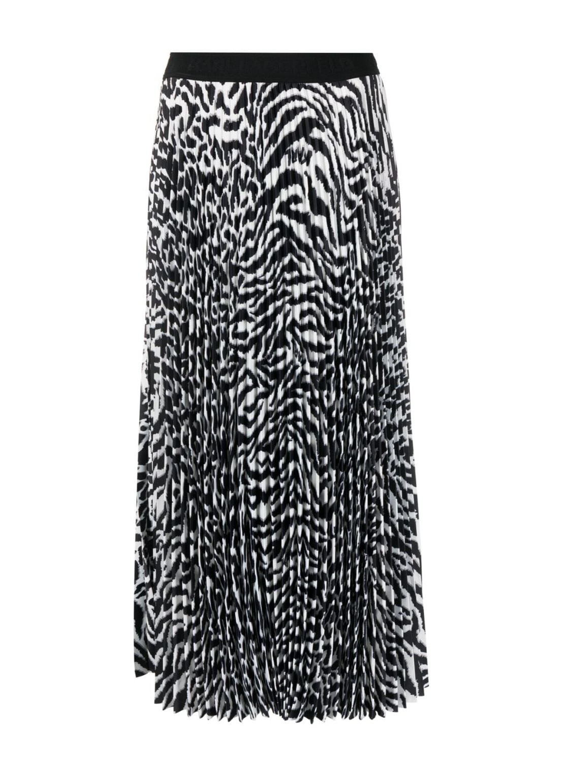 Falda karl lagerfeld skirt woman animal print pleated skirt 240w1209 r04 talla 44
 