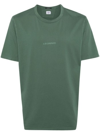 c.p.company t-shirt man 24/1 jersey resist dyed logo t-shirt 16cmts085a005431r 649