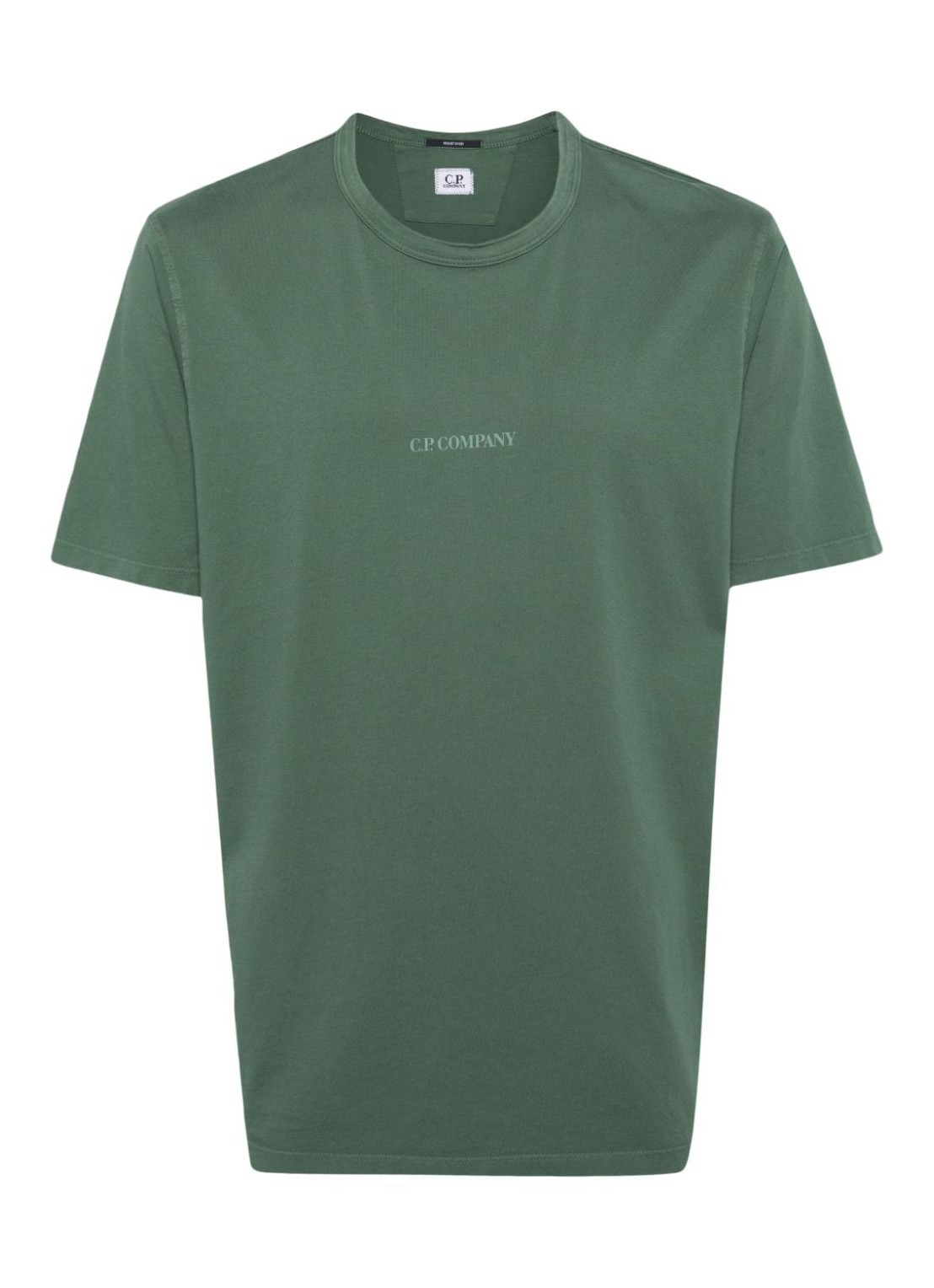 Camiseta c.p.company t-shirt man 24/1 jersey resist dyed logo t-shirt 16cmts085a005431r 649 talla ve