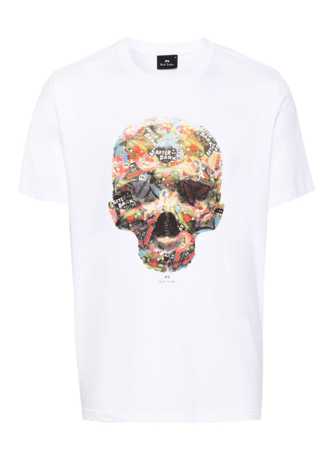 Camiseta ps t-shirt man mens reg fit t shirt skull sticker m2r011rmp4437 01 talla blanco
 