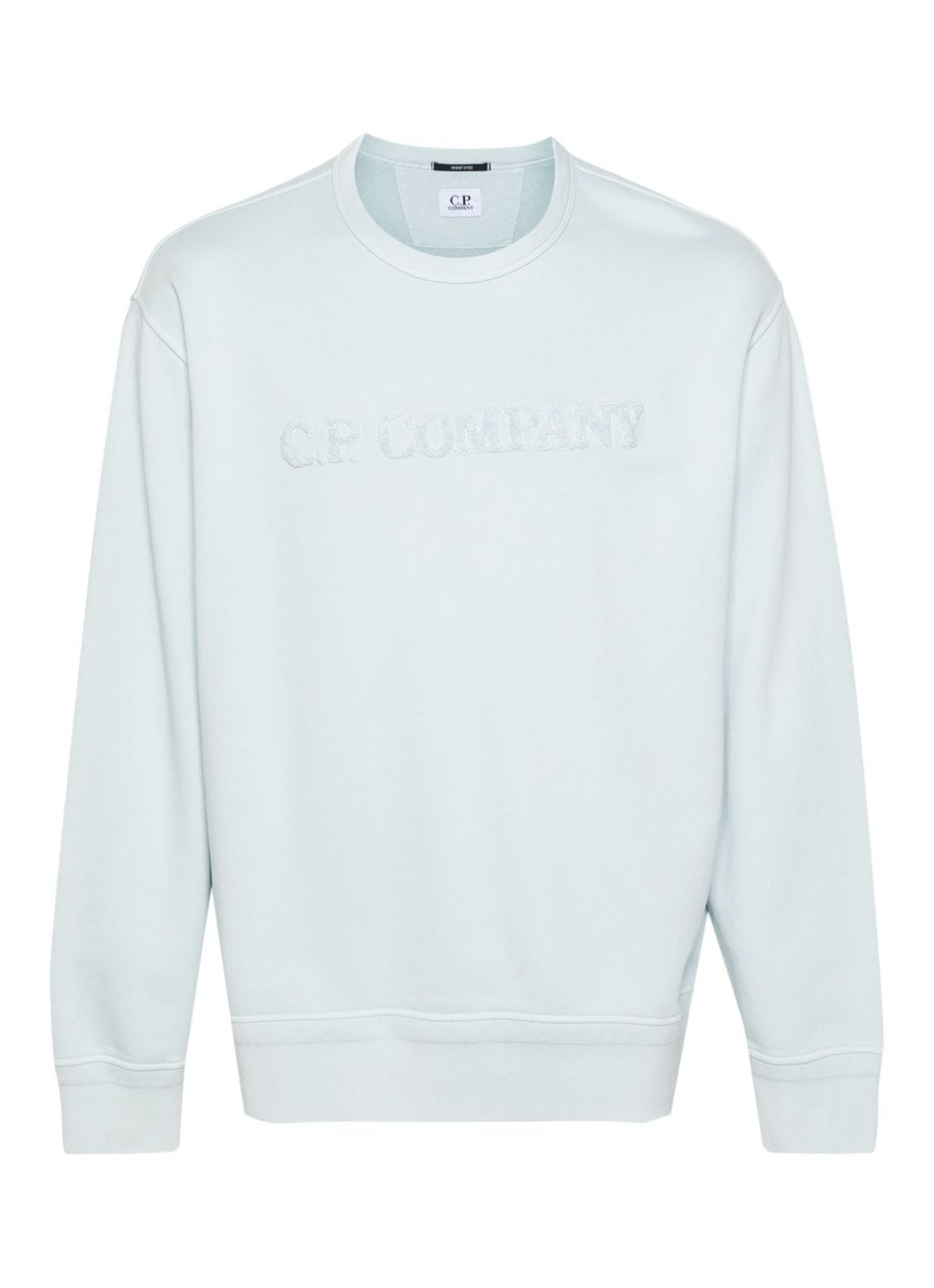 Sudadera c.p.company sweater man cotton diagonal fleece logo sweatshirt 16cmss096a110044r 806 talla 