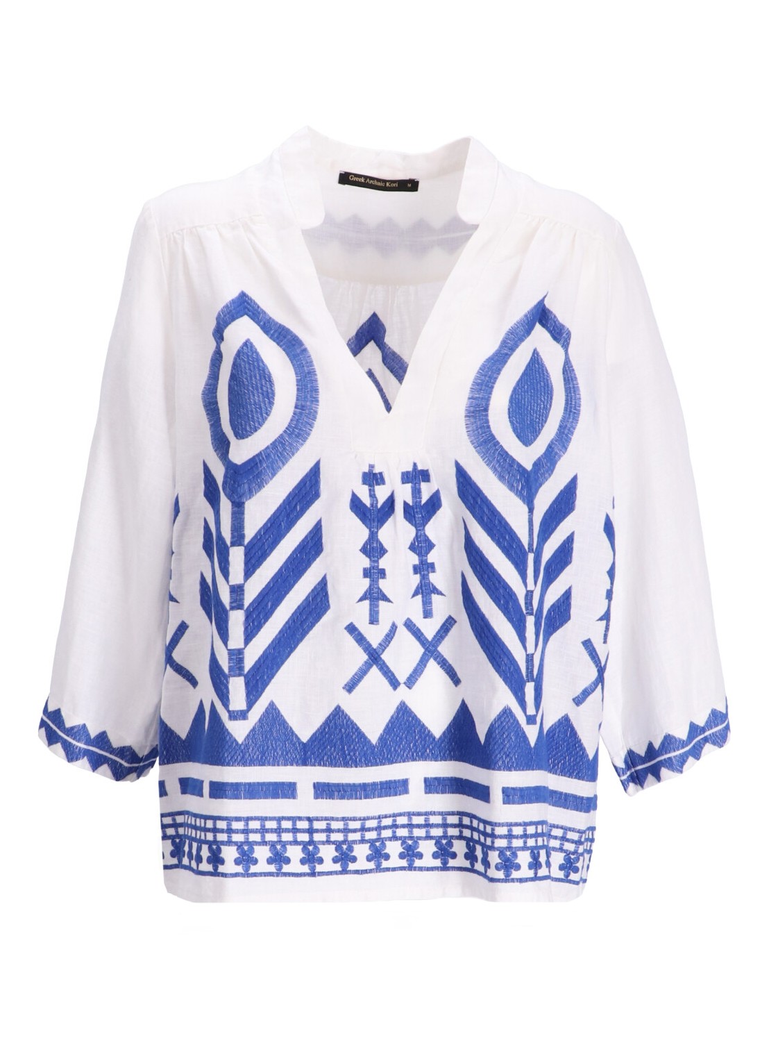 Blusa greek archaic kori t-shirt woman blouse feather 3/4 sleeve s24k240126 115 talla L
 