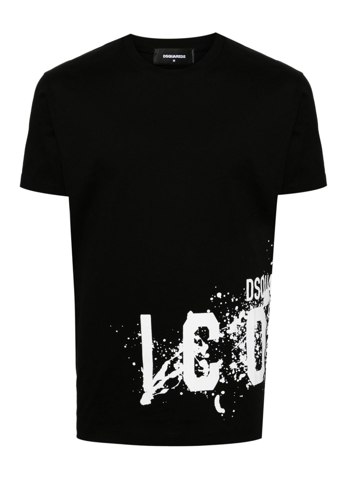 Camiseta dsquared t-shirt man icon splash cool fit tee s79gc0086s23009 900 talla S
 