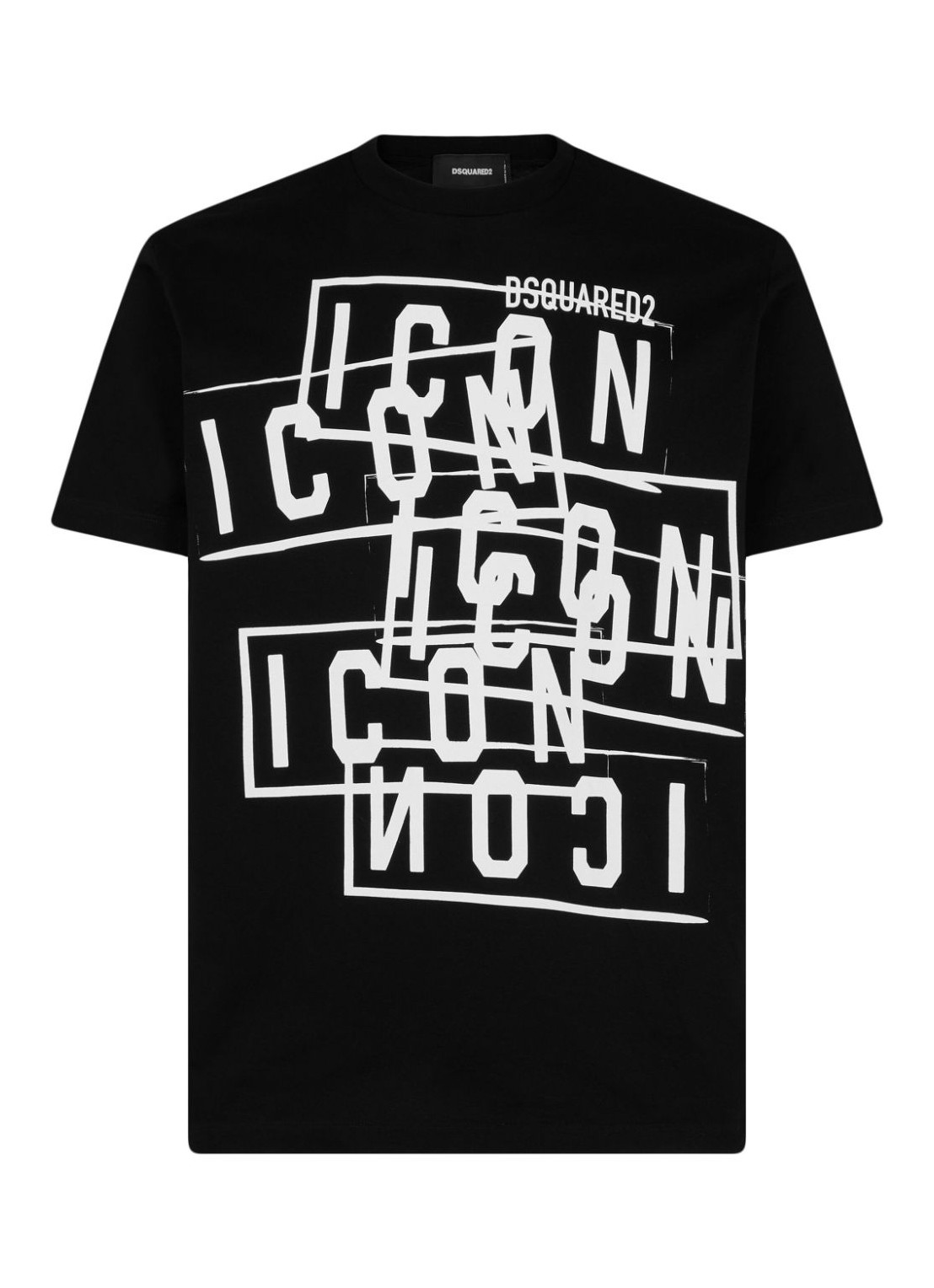 Camiseta dsquared t-shirt man icon stamps cool fit tee s79gc0087s23009 900 talla S
 