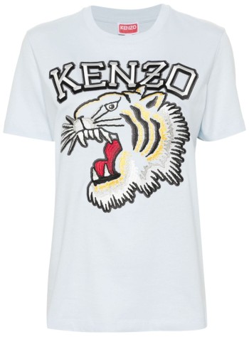 kenzo top woman tiger varsity loose t-shi fe52ts1164sg 63