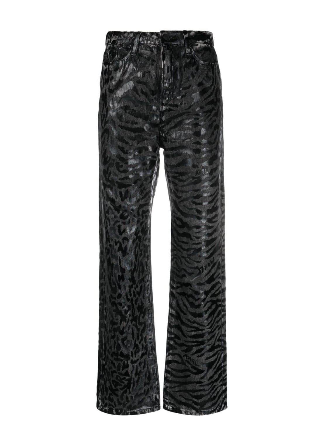 Pantalon jeans karl lagerfeld denim woman aop straight denim pants 240w1102 e03 talla negro
 
